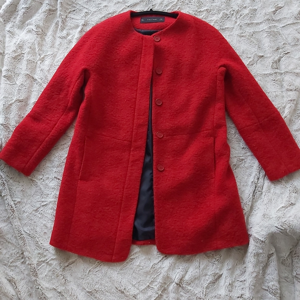 Zara red coat